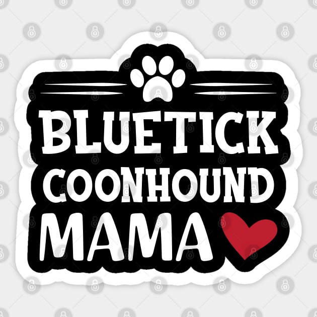 Bluetick coonhound mama Sticker by KC Happy Shop